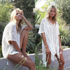 US Crochet Knitted COVER UP Dress