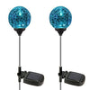 [2-Pack]Halloween Decorations OxyLED Solar Crystal Glass LED Light/Solar Stake Light