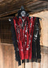 Flying Ghost with Sounds and Flashing Red Eyes Hanging Animated Grim Reaper Skull Props Vampire Halloween Decoration