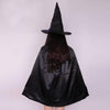 Evursua Witch Halloween Costumes for Girls Pretend Play Cape and Hat Double Side