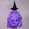 Evursua Witch Halloween Costumes for Girls Pretend Play Cape and Hat Double Side