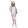 Emolly Fashion Adult Unicorn Animal Onesie Costume Pajamas for Adults and Teens