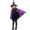 Evursua Witch Halloween Costumes for Girls Pretend Play Cape and Hat Double Side