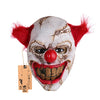 Hyaline&Dora Halloween Latex Clown Mask With Hair for Adults