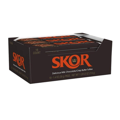 SKOR Chocolate Candy Bar with Buttered Toffee