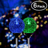 [2-Pack]Halloween Decorations OxyLED Solar Crystal Glass LED Light/Solar Stake Light