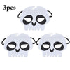 Fansport Halloween Mask Decorative Pumpkin Pirate Skeleton Head Felt Cosplay Mask Masquerade Mask for Kids