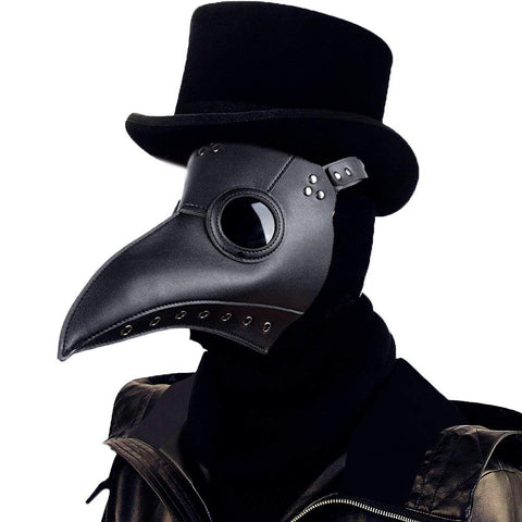 Raxwalker Plague Doctor Bird Mask Long Nose Beak Cosplay Steampunk Halloween Costume Props