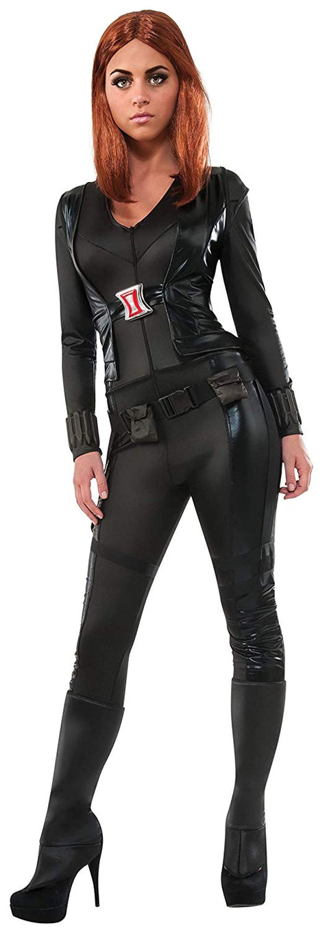 Marvel Secret Wishes Women's Universe Captain America Soldier Deluxe Black Widow