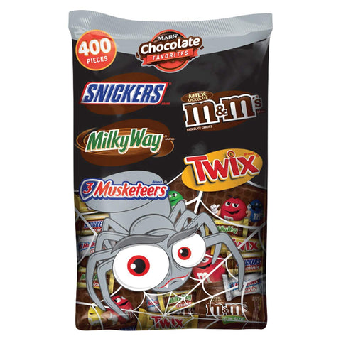 MARS Chocolate Halloween Candy Variety Mix 126.3-Ounce 400-Piece Bag