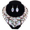 African Beads Jewelry Sets Women Bridal Crystal Statement Necklace Earring Jewelry Sets