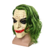 WeixinyuanST Adult Men Knight Joker Clown Costume Latex Mask Creepy Scary Halloween Cosplay Party Props