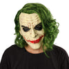 WeixinyuanST Adult Men Knight Joker Clown Costume Latex Mask Creepy Scary Halloween Cosplay Party Props