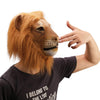 Ylovetoys Halloween Mask Lion Costume Head Mask Novelty Halloween Costume Party Masks Funny Latex Animal Head Mask