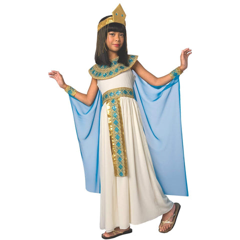 Morph Girls Cleopatra Costume Kids Egyptian Princess Dress Queen of The Nile Outfit