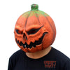 CreepyParty Deluxe Novelty Halloween Costume Party Props Latex Pumpkin Head Mask (Pumpkin)