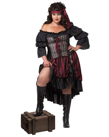 California Costumes Women's Plus-Size Pirate Wench Costume