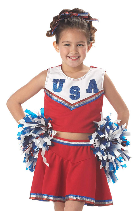 California Costumes Patriotic Cheerleader Child Costume