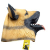 CreepyParty Novelty Halloween Costume Super Bowl Underdog Party Latex Dog Head Mask (German Shepherd)