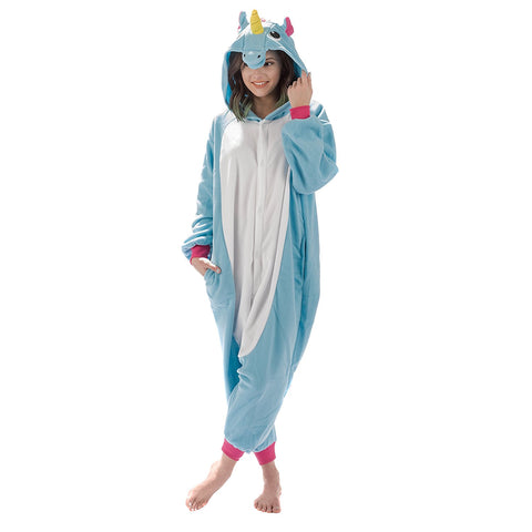 Emolly Fashion Adult Unicorn Animal Onesie Costume Pajamas for Adults and Teens