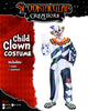 Scary Clown Costume Kids Deluxe Set for Halloween Dress Up Party