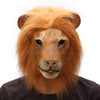 Ylovetoys Halloween Mask Lion Costume Head Mask Novelty Halloween Costume Party Masks Funny Latex Animal Head Mask