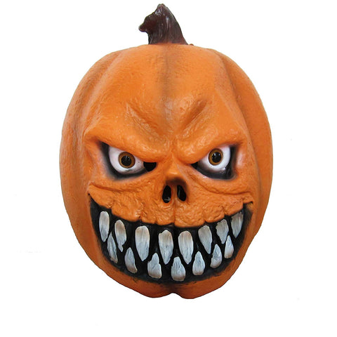 Lubber Halloween Party Costume Pumpkin Latex Head Mask Creepy Decorations