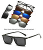 5 in 1 Polarized Magnetic Clip-on Sunglasses