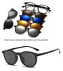 5 in 1 Polarized Magnetic Clip-on Sunglasses