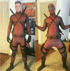 free shipping Hot Marvel Halloween Cosplay Full Body Deadpool Costume Adult Digital Print Lycra Costume Kids Deadpool Cosplay