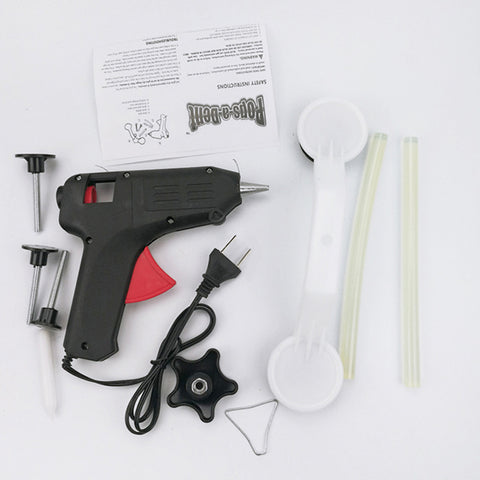 EU DIY Car Dent Repair Tool 40W Hot Melt Glue Gun Pulling Bridge Device 9pcs Removal Repair Kit Car Door Body Auto