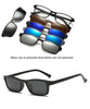 5 in 1 Polarized Magnetic Clip-on Sunglasses