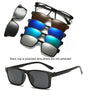 5 in 1 Polarized Magnetic Clip-on Sunglasses