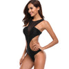 2018 Monokini High Neck Trikini Bandage Swimwear