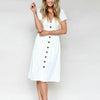 V Neck Cotton Summer Dress