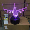 AIR PLANE 3D LIGHT LED TABLE LAMP