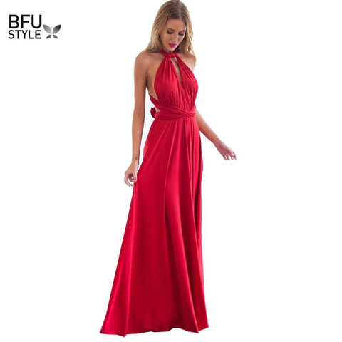 Multiway Wrap Bandage Long Dress